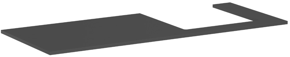 Hansgrohe Xilesa E szekrény feletti pult 137.5x55 cm szürke 54273760