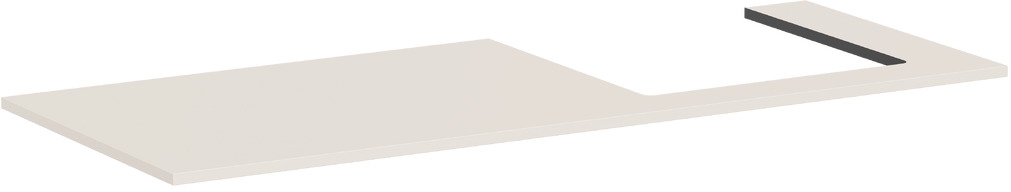 Hansgrohe Xilesa E szekrény feletti pult 137.5x55 cm homok 54273780