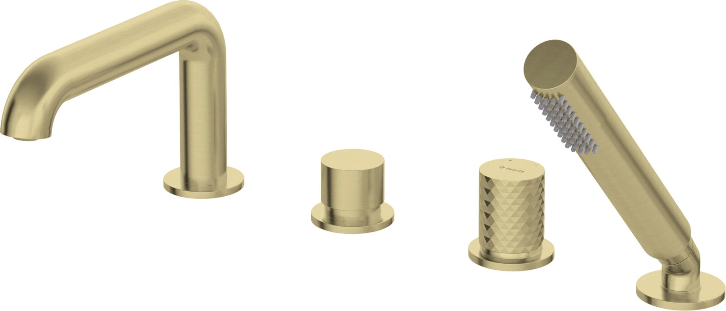 Deante Silia Hexa kád és zuhany csaptelep fürdőkád fölé arany BHS_R14M