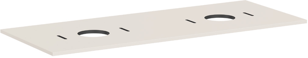 Hansgrohe Xilesa E szekrény feletti pult 137.5x55 cm homok 54280780