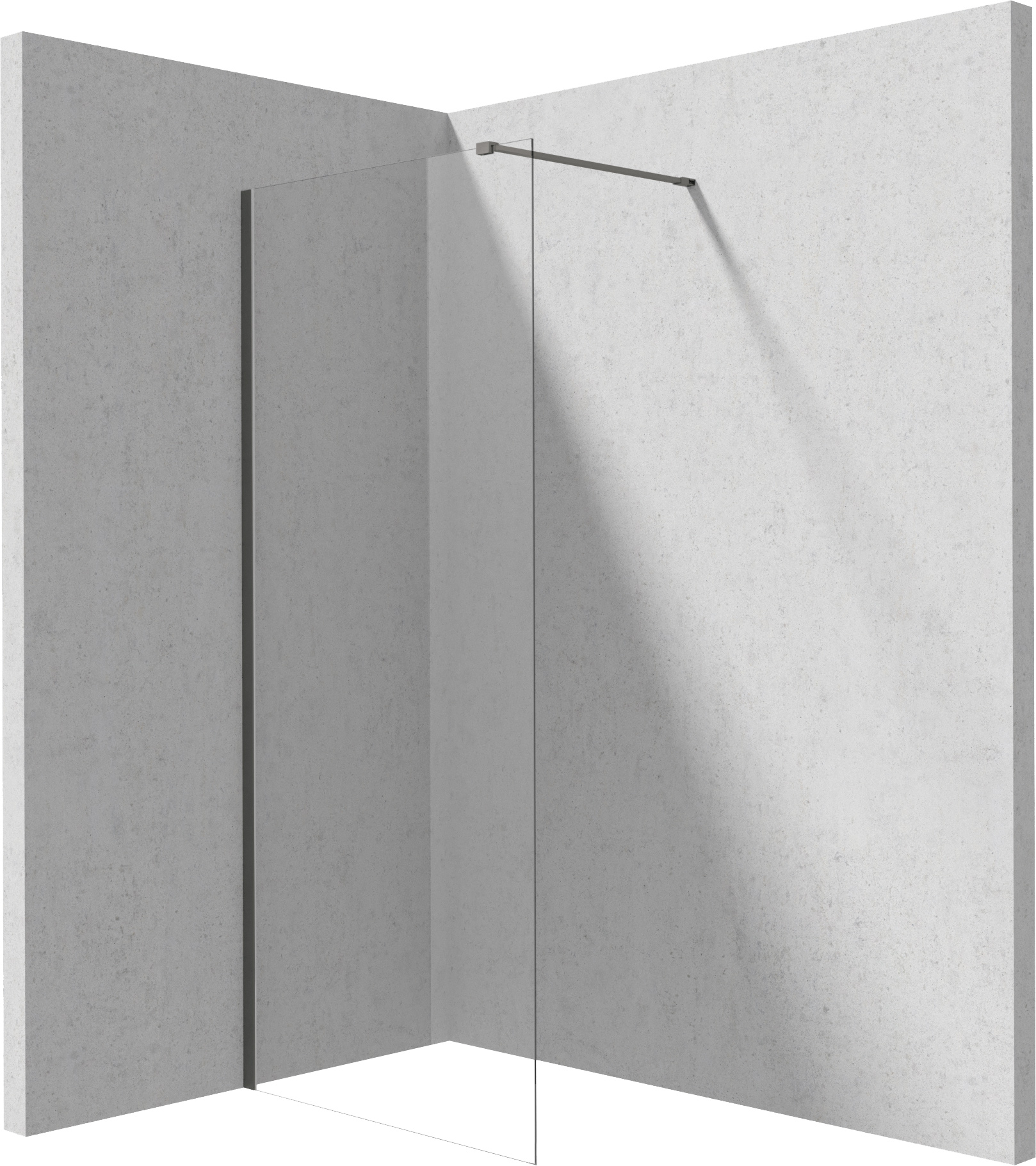 Deante Prizma zuhanykabin fal walk-in 70 cm grafit csiszolt/átlátszó üveg KTJ_D37P