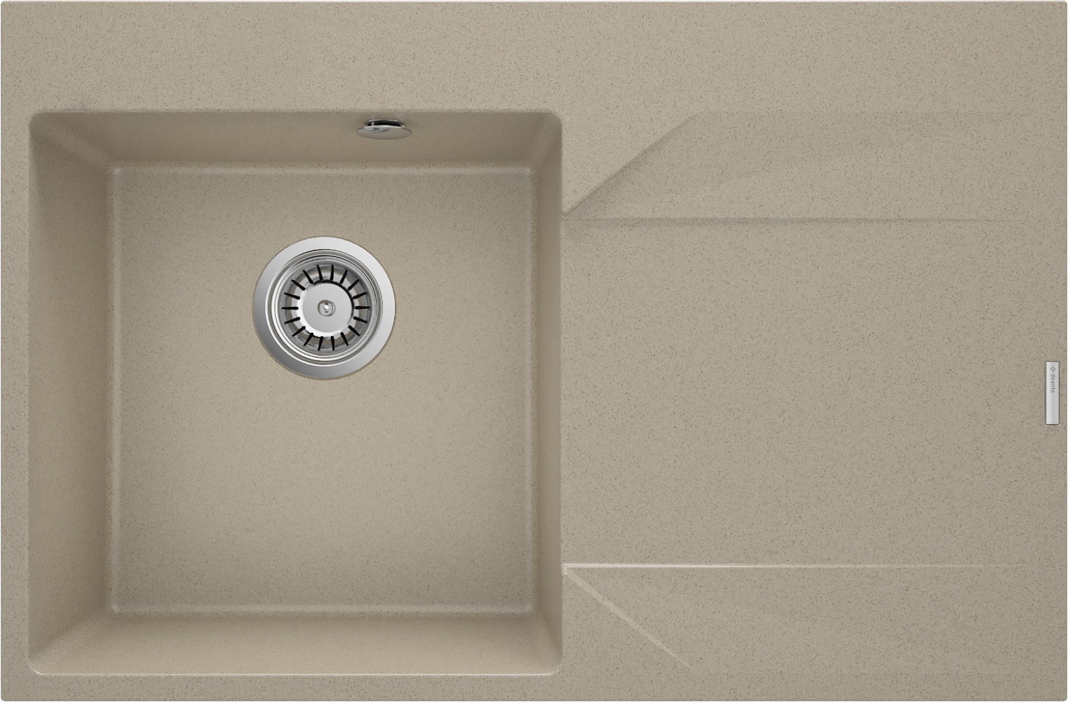 Deante Evora gránit mosogató 76x50 cm bézs ZQJ_711P
