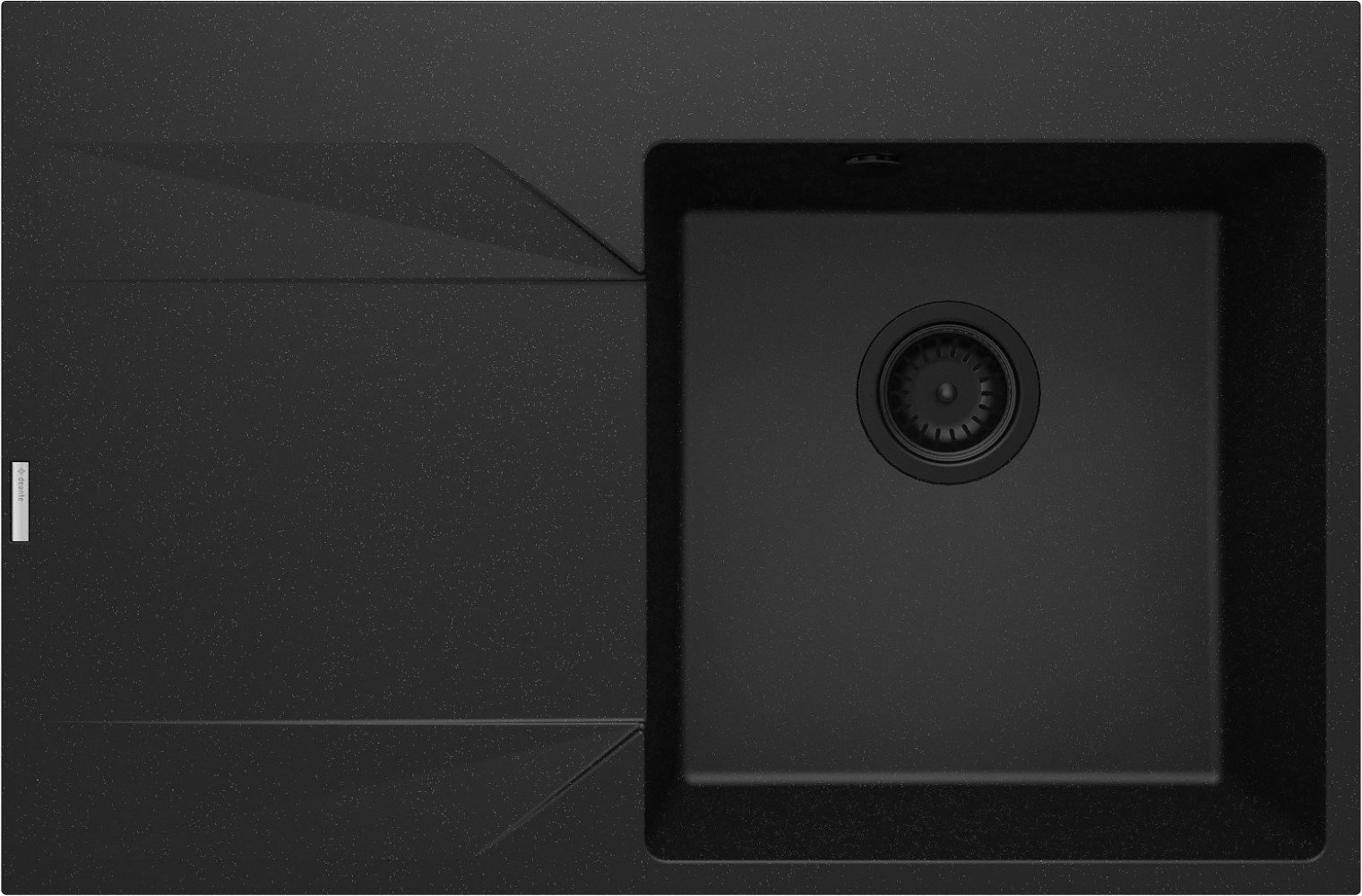 Deante Evora gránit mosogató 76x50 cm szürke/grafit/onix ZQJ_G11L