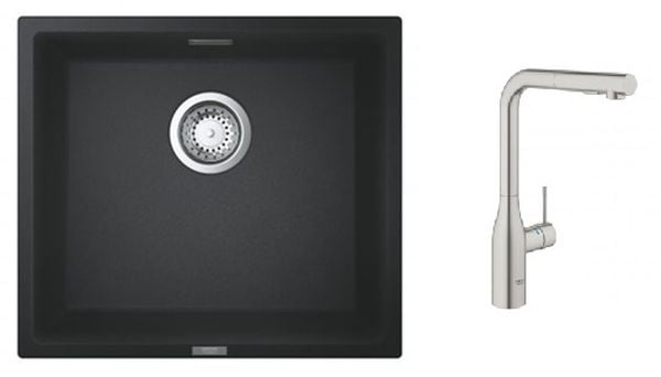 Készlet konyhai csaptelep Grohe Essence 30270DC0, gránit mosogató Grohe K700 31653AP0