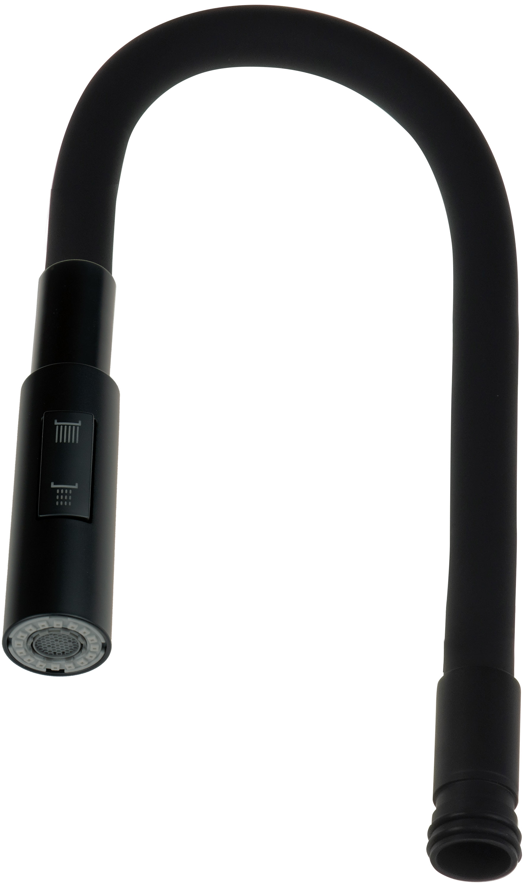 Deante Luno kifolyócső csaptelep fekete ABA_N74W