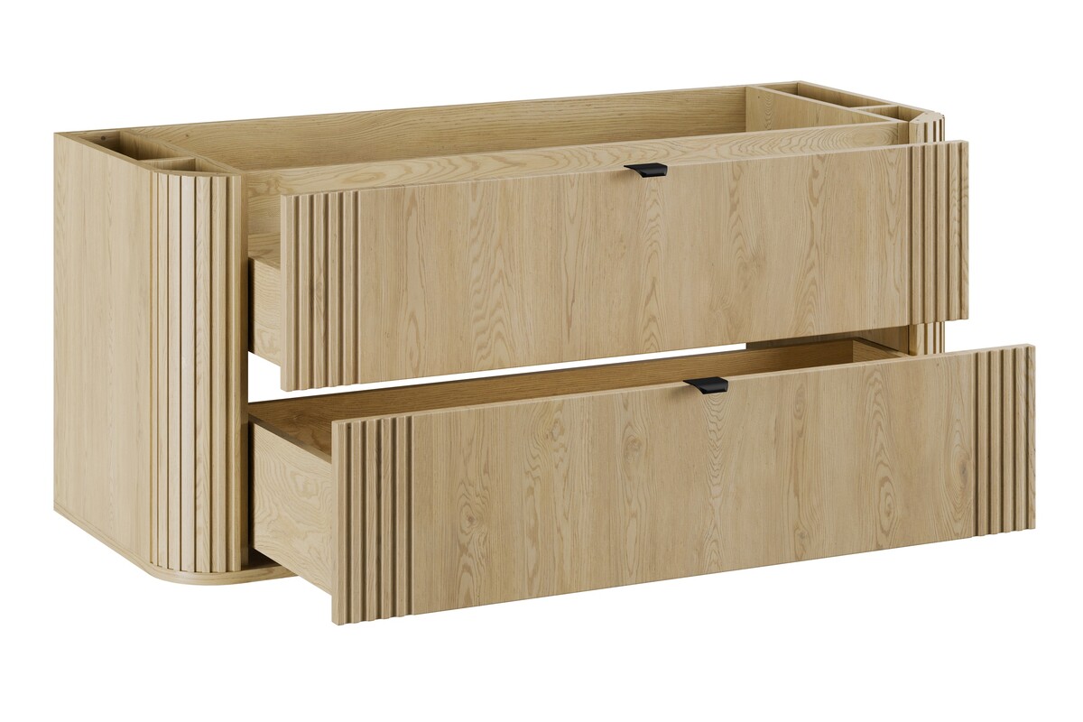 Comad Ovalia Cremona szekrény 120x45.8x53 cm mosdókagyló alá akasztható tölgy OVALIA CREMONA 82-120-46-2S
