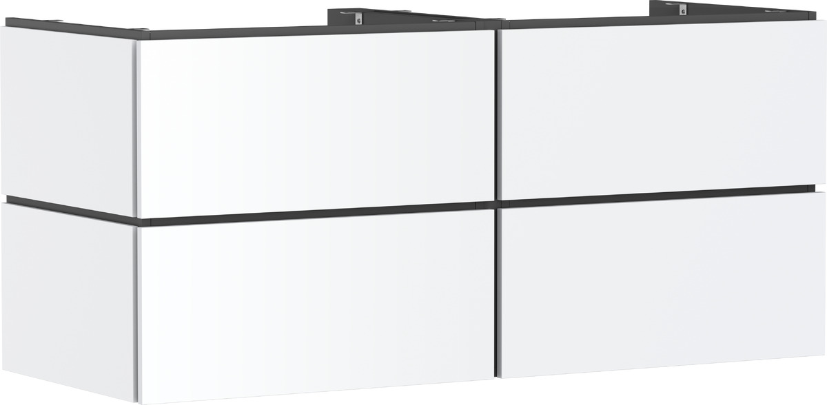Hansgrohe Xilesa E szekrény 137.5x55x62 cm mosdókagyló alá akasztható fehér 54306700