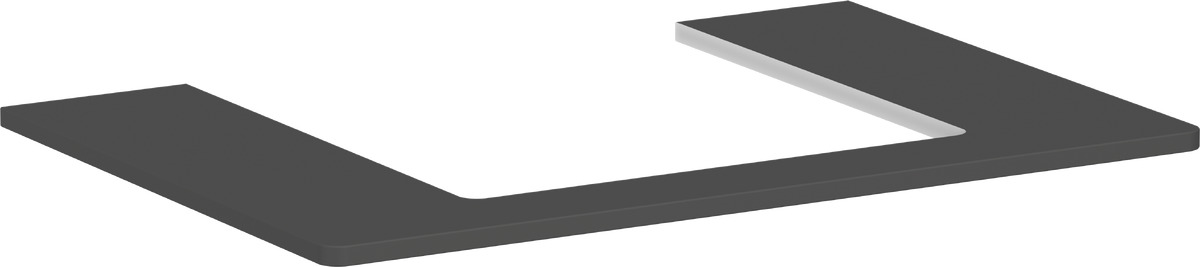 Hansgrohe Xelu Q szekrény feletti pult 78x55 cm szürke 54094910