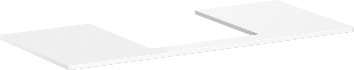 Hansgrohe Xelu Q szekrény feletti pult 118x55 cm fehér 54096050