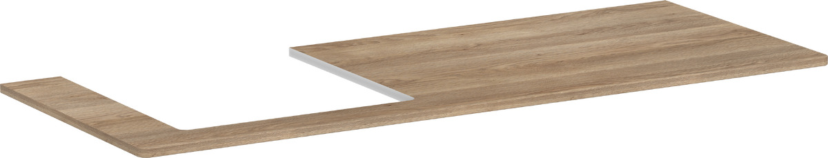 Hansgrohe Xelu Q szekrény feletti pult 136x55 cm tölgy 54097230