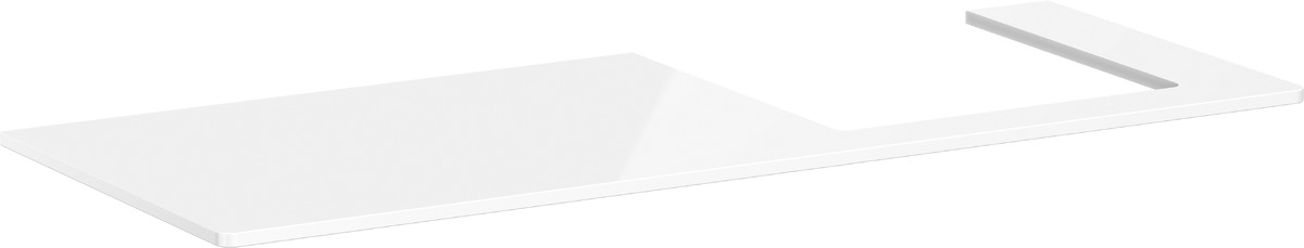 Hansgrohe Xelu Q szekrény feletti pult 136x55 cm fehér 54098050
