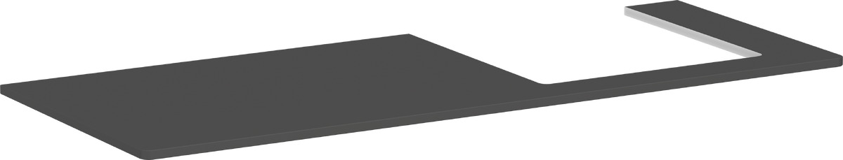 Hansgrohe Xelu Q szekrény feletti pult 136x55 cm szürke 54098910