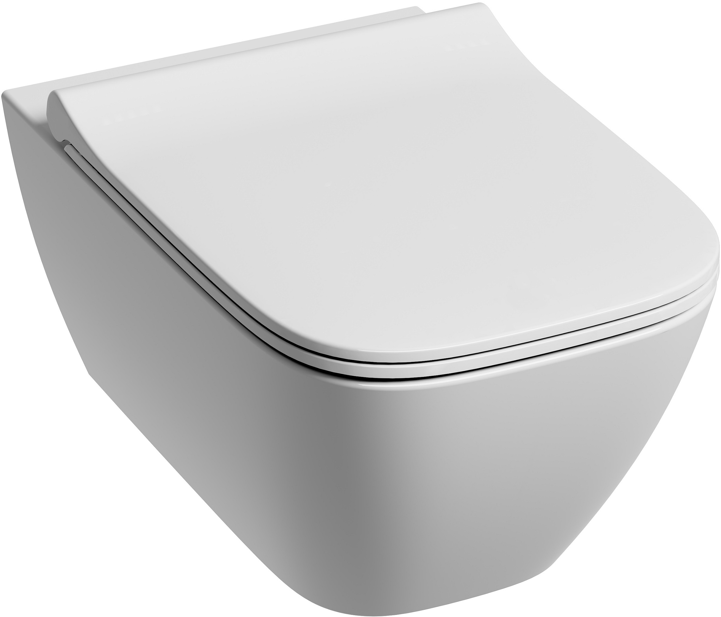 Készlet WC csésze Geberit Smyle 500.208.01.1, WC ülőke Geberit Smyle Square 500.240.01.1