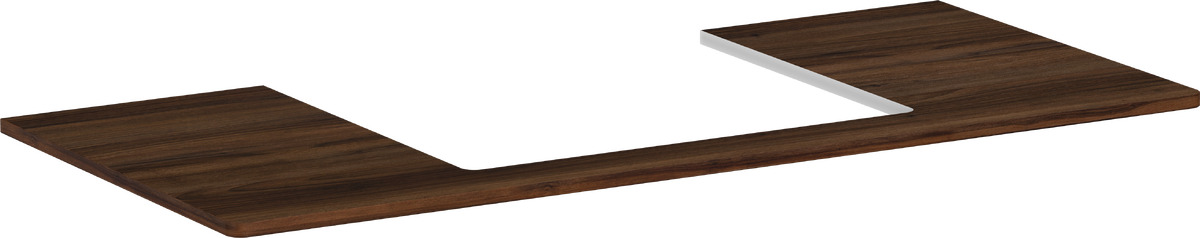 Hansgrohe Xelu Q szekrény feletti pult 118x55 cm dió 54111630