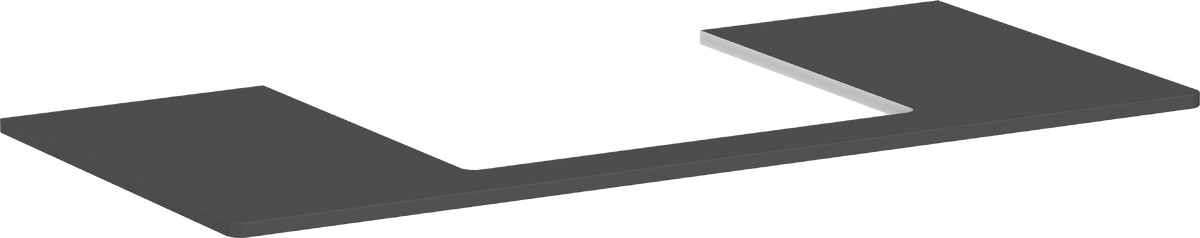 Hansgrohe Xelu Q szekrény feletti pult 118x55 cm szürke 54111910