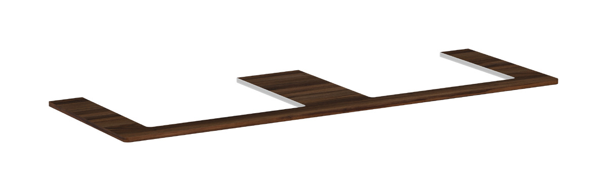 Hansgrohe Xelu Q szekrény feletti pult 156x55 cm dió 54112630