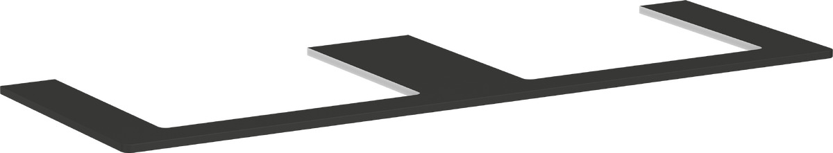 Hansgrohe Xelu Q szekrény feletti pult 156x55 cm szürke 54112910