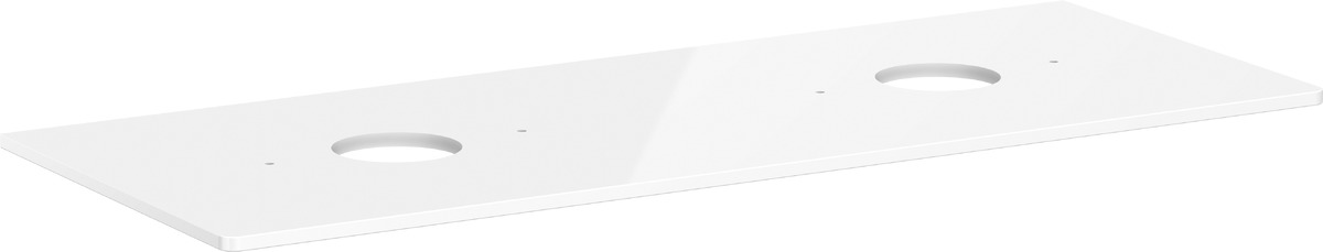 Hansgrohe Xelu Q szekrény feletti pult 136x55 cm fehér 54118050