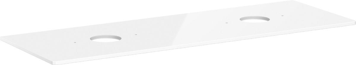 Hansgrohe Xelu Q szekrény feletti pult 156x55 cm fehér 54119050