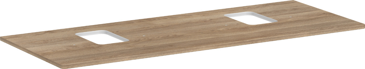 Hansgrohe Xelu Q szekrény feletti pult 136x55 cm tölgy 54125230