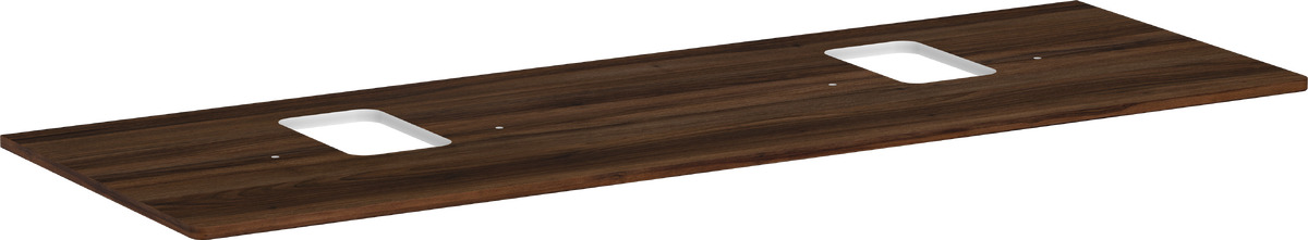 Hansgrohe Xelu Q szekrény feletti pult 156x55 cm dió 54126630