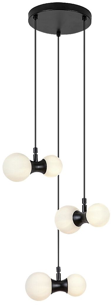 Rabalux Lition függőlámpa 6x28 W fehér-fekete 72300