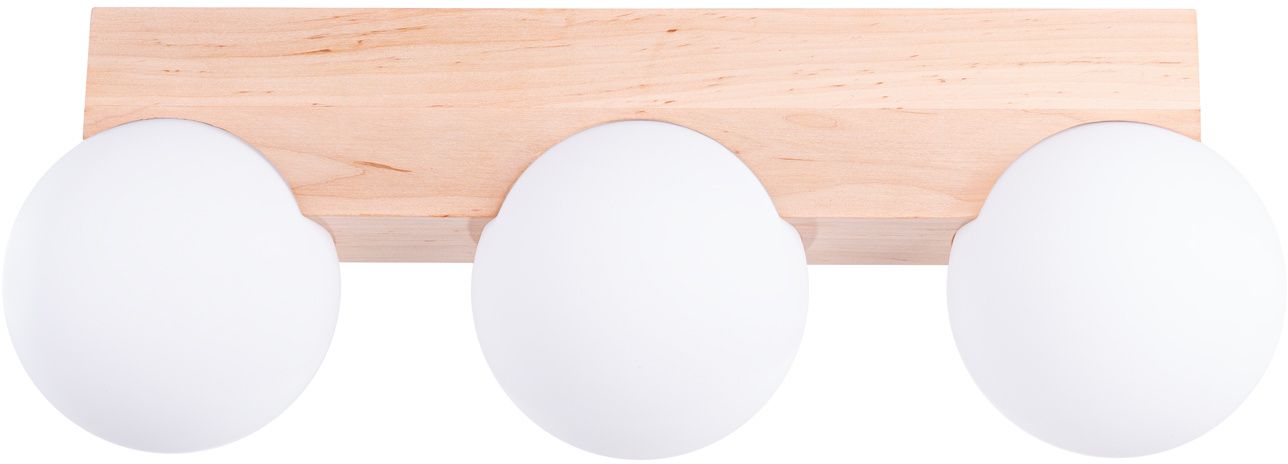 Sollux Lighting Bulbo mennyezeti lámpa 3x8 W fehér-fa SL.1684