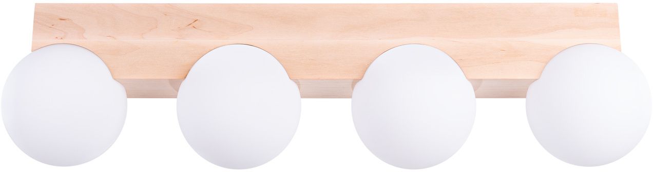 Sollux Lighting Bulbo mennyezeti lámpa 4x8 W fehér-fa SL.1685