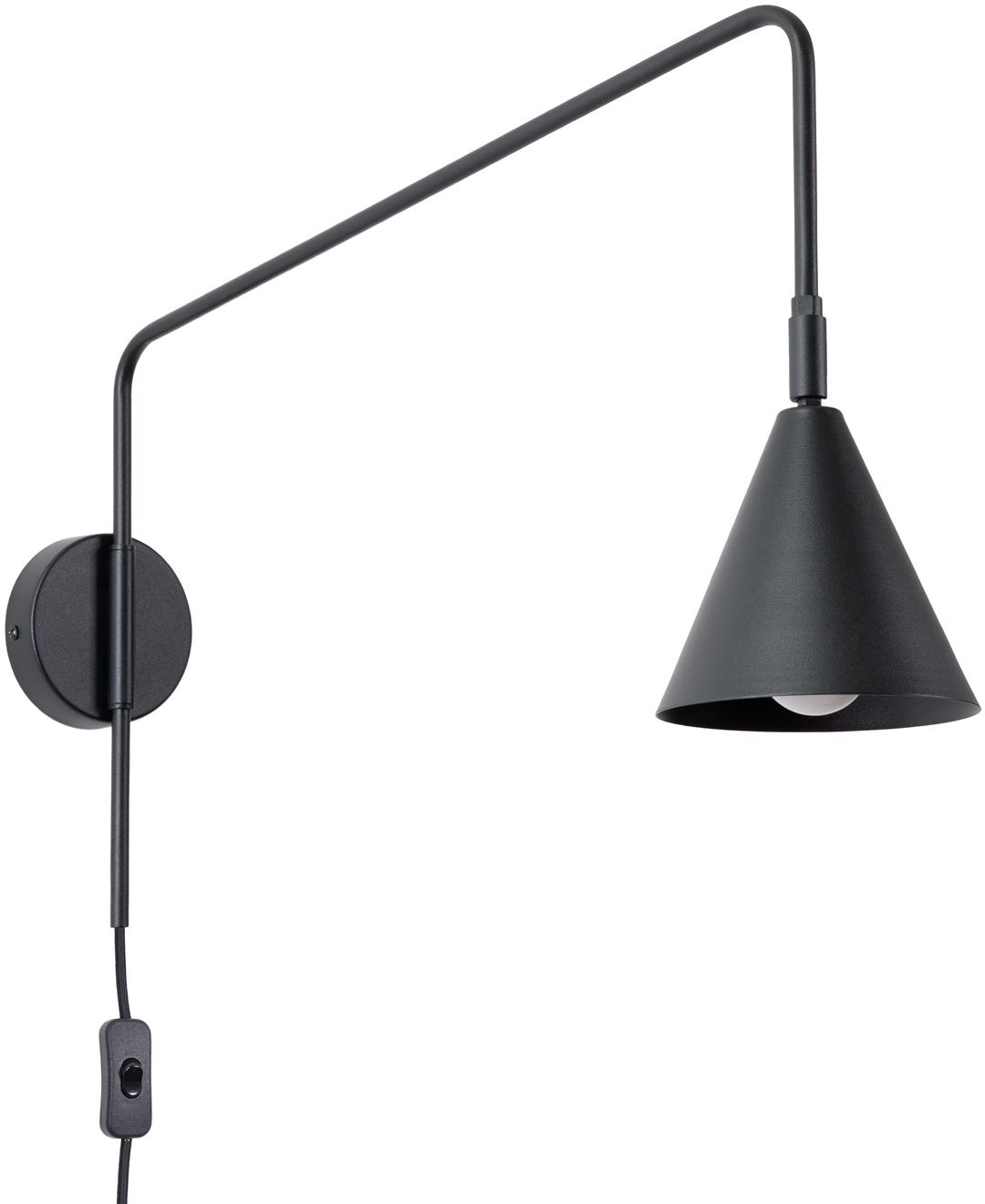 Sollux Lighting Nox oldalfali lámpa 1x10 W fekete SL.1697