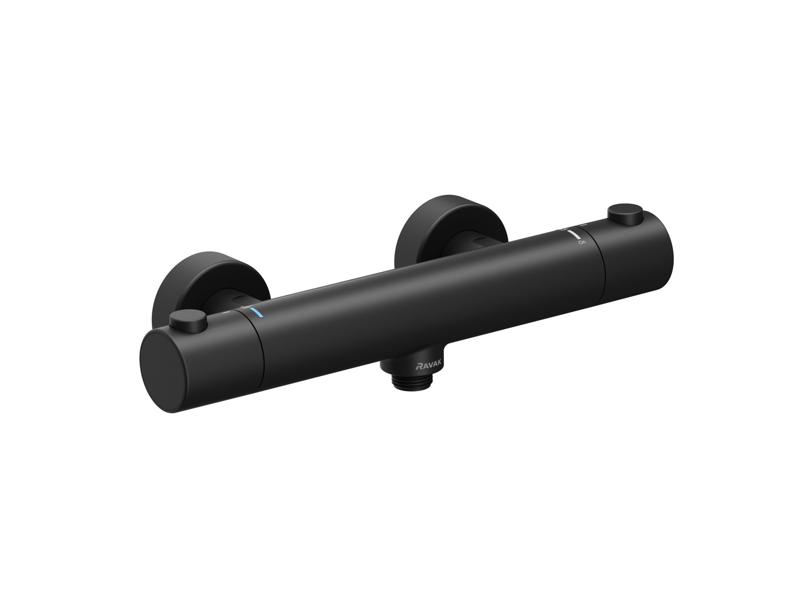Ravak Puri zuhanycsaptelep fal z termosztáttal fekete X070188
