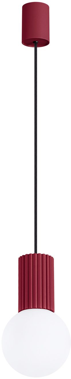 Sollux Lighting Halo függőlámpa 1x8 W fehér-burgundi SL.1749