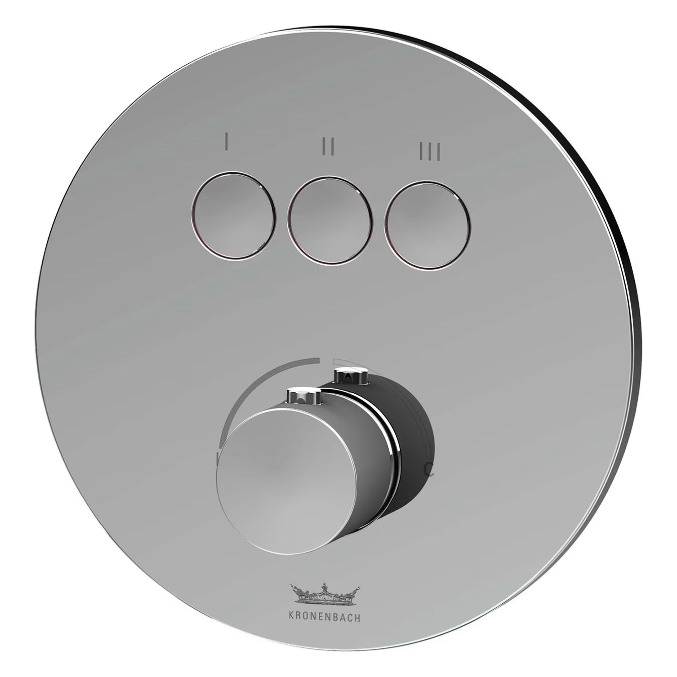 Kronenbach Smart Push kád és zuhany csaptelep süllyesztett króm 19043003CR