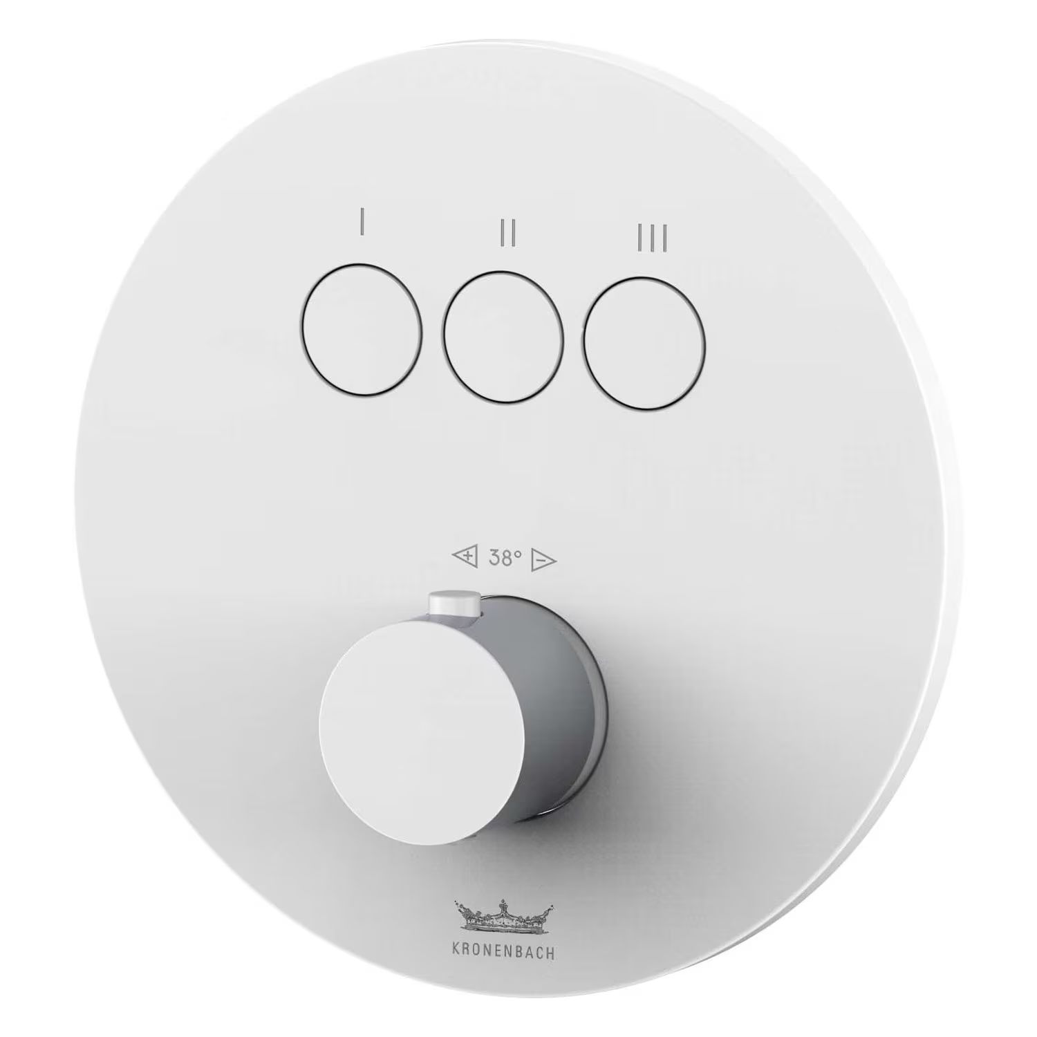 Kronenbach Smart Push kád és zuhany csaptelep süllyesztett fehér 19043003WM