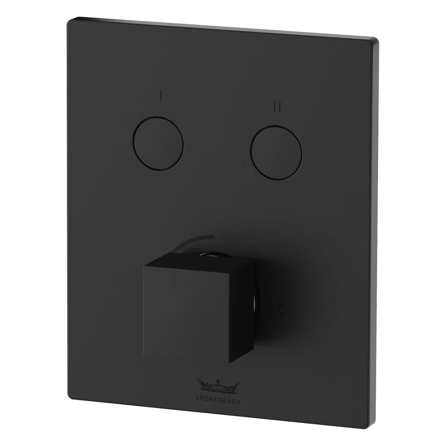 Kronenbach Smart Push kád és zuhany csaptelep süllyesztett fekete 19045002SM