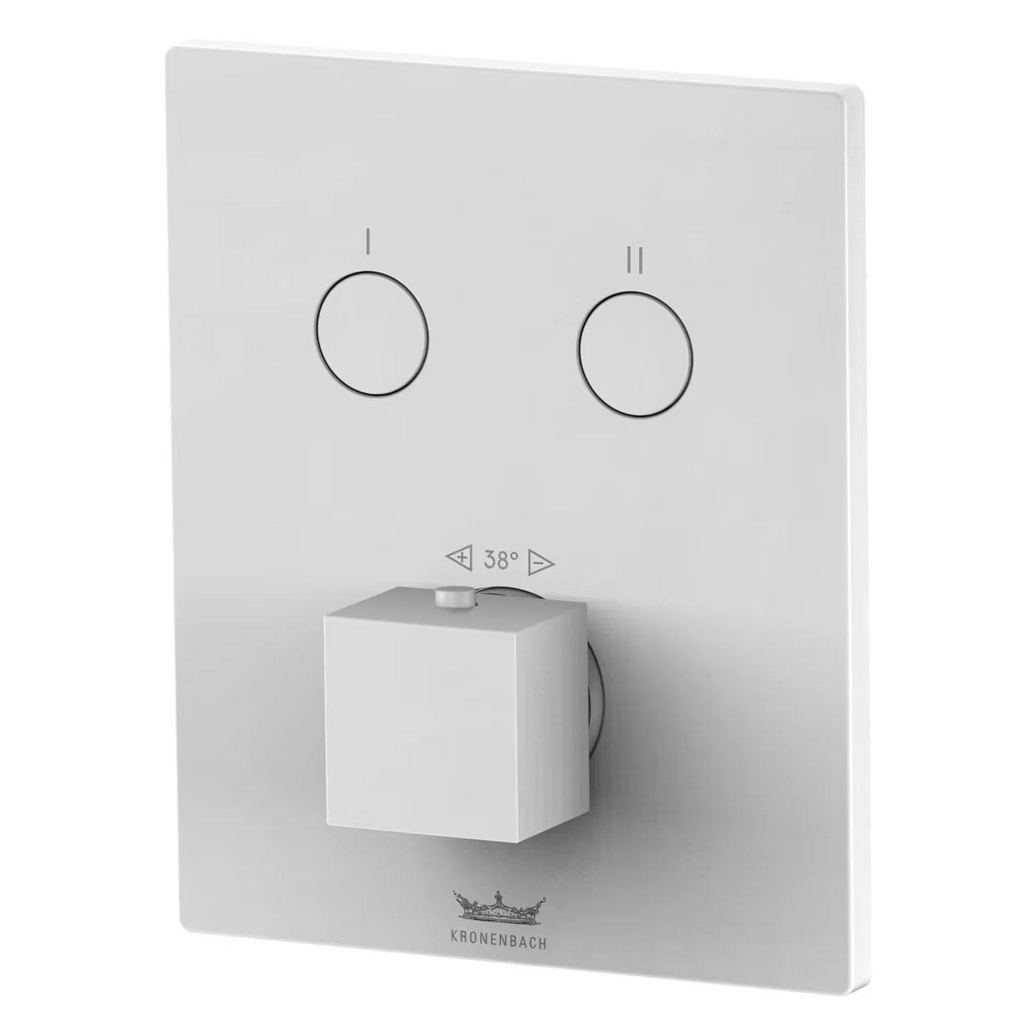Kronenbach Smart Push kád és zuhany csaptelep süllyesztett z termosztáttal fehér 19046002WM