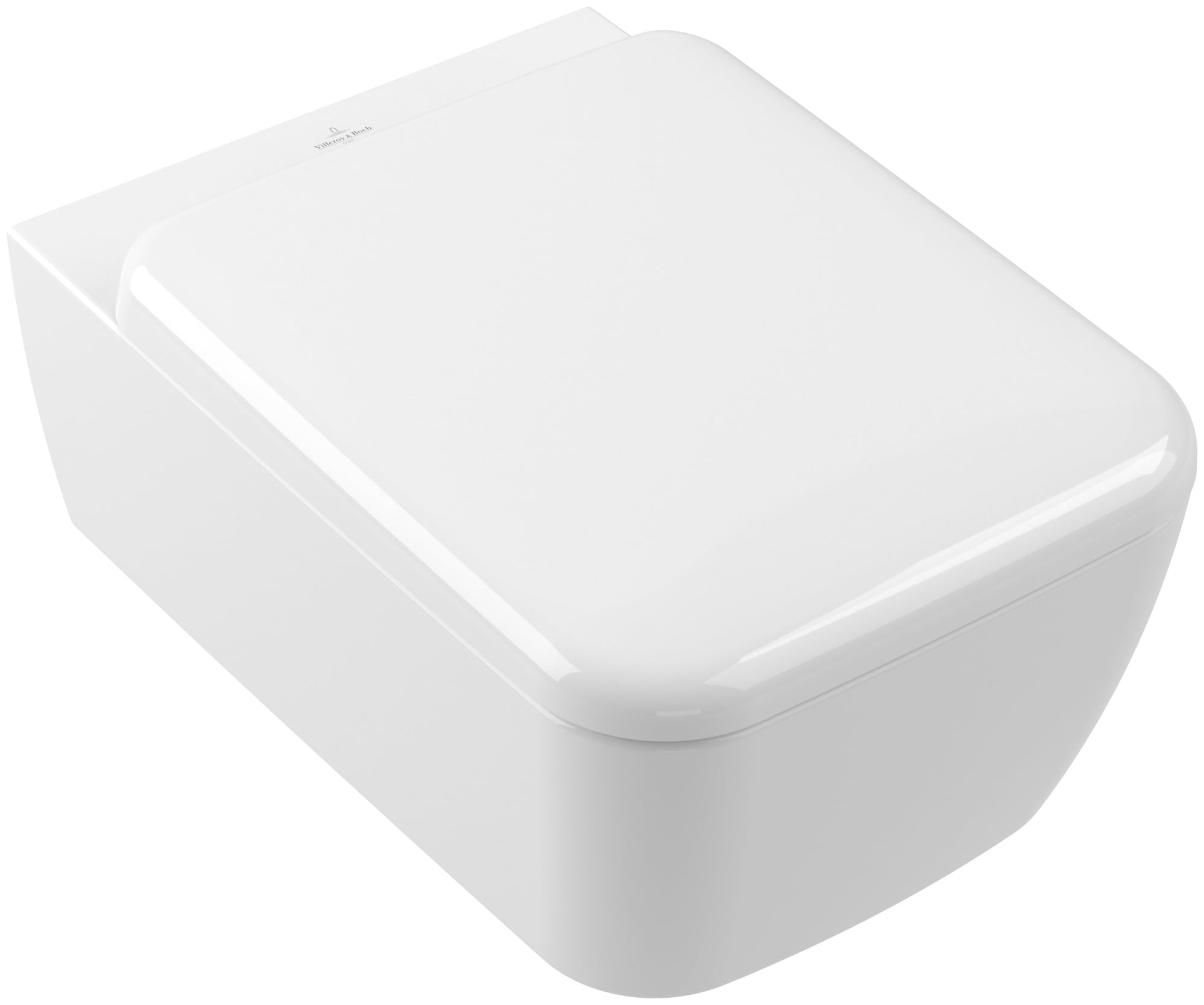 Villeroy & Boch Skyla wc csésze lassú záródású ülőkével függesztett perem nélkül mély öblítéssel fehér fényes 4682CL01