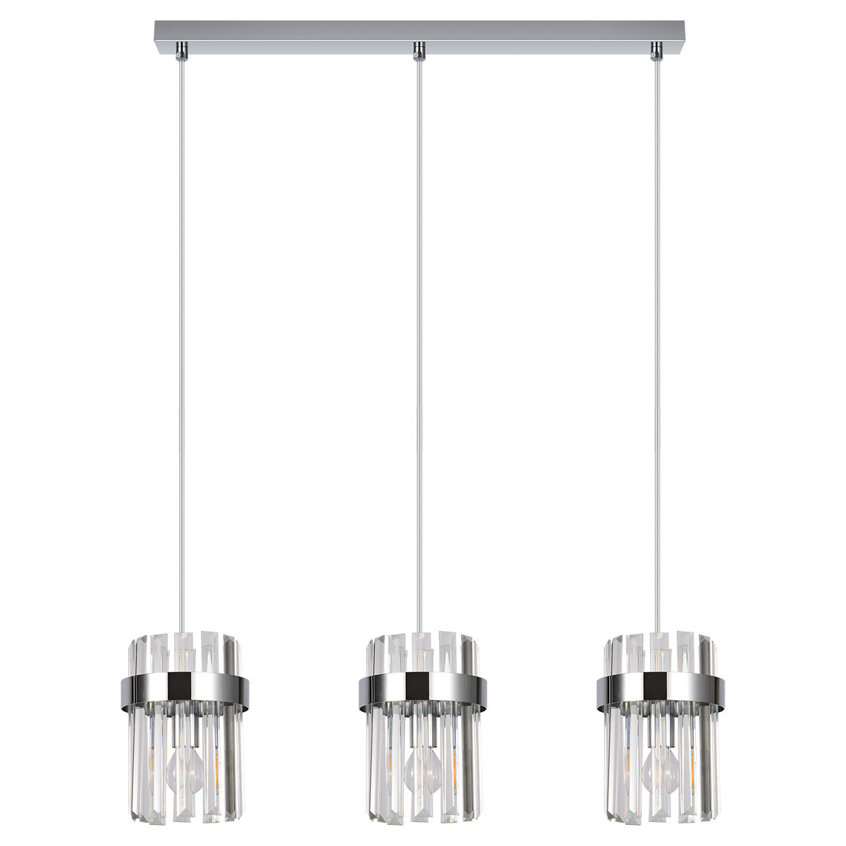 Light Prestige Vetro függőlámpa 3x10 W króm LP-2910/3L CH