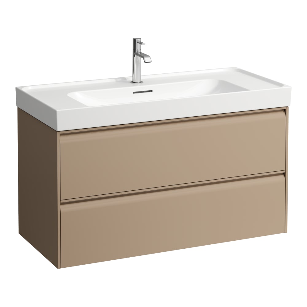 Laufen Meda szekrény 98.5x45x51.5 cm mosdókagyló alá akasztható cappucino H4216220114651
