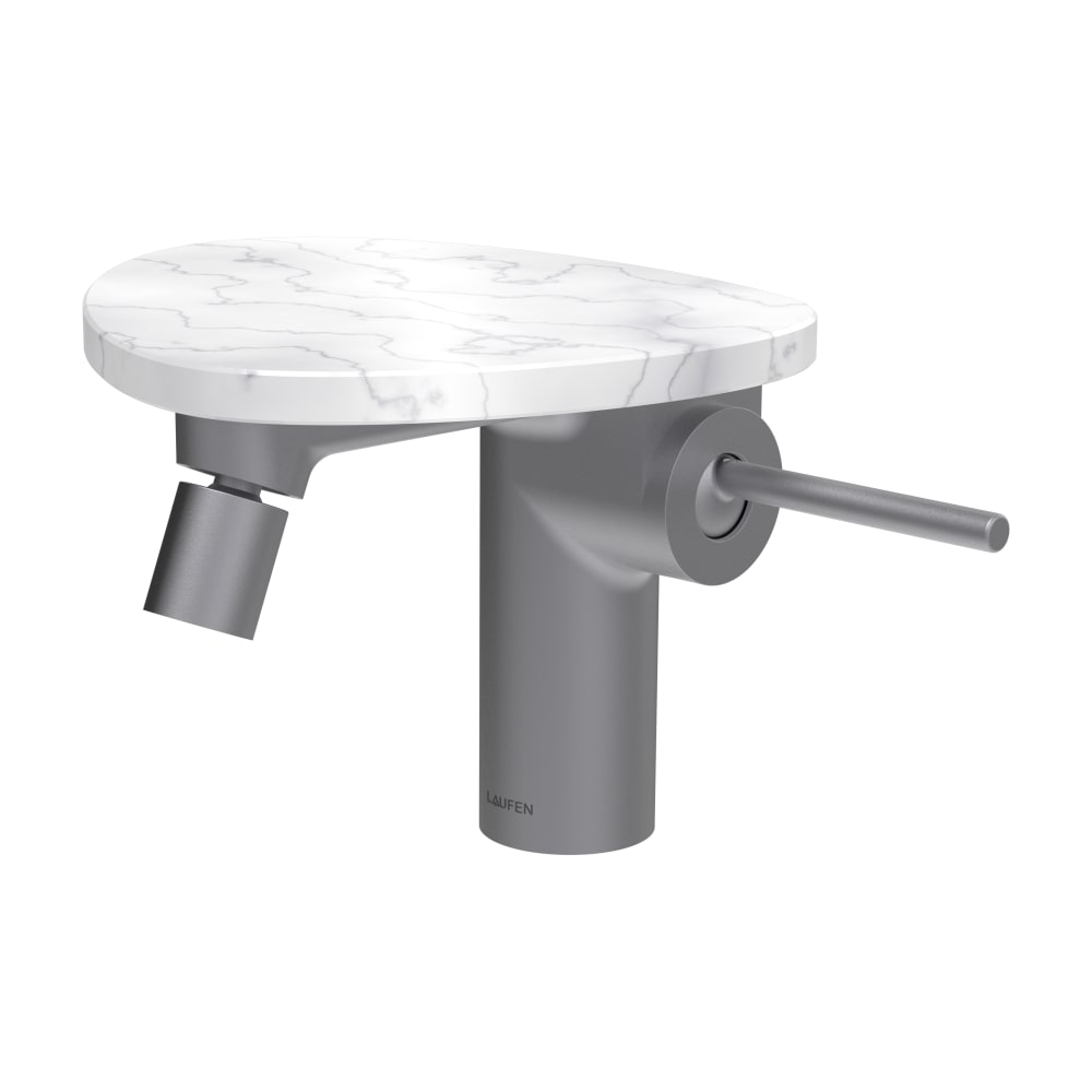 Laufen Ada bidé csaptelep álló fehér-acél HF506710505060