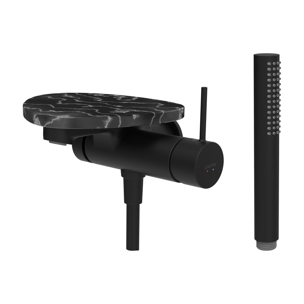 Laufen Ada kád és zuhany csaptelep fali fekete HF506765516060