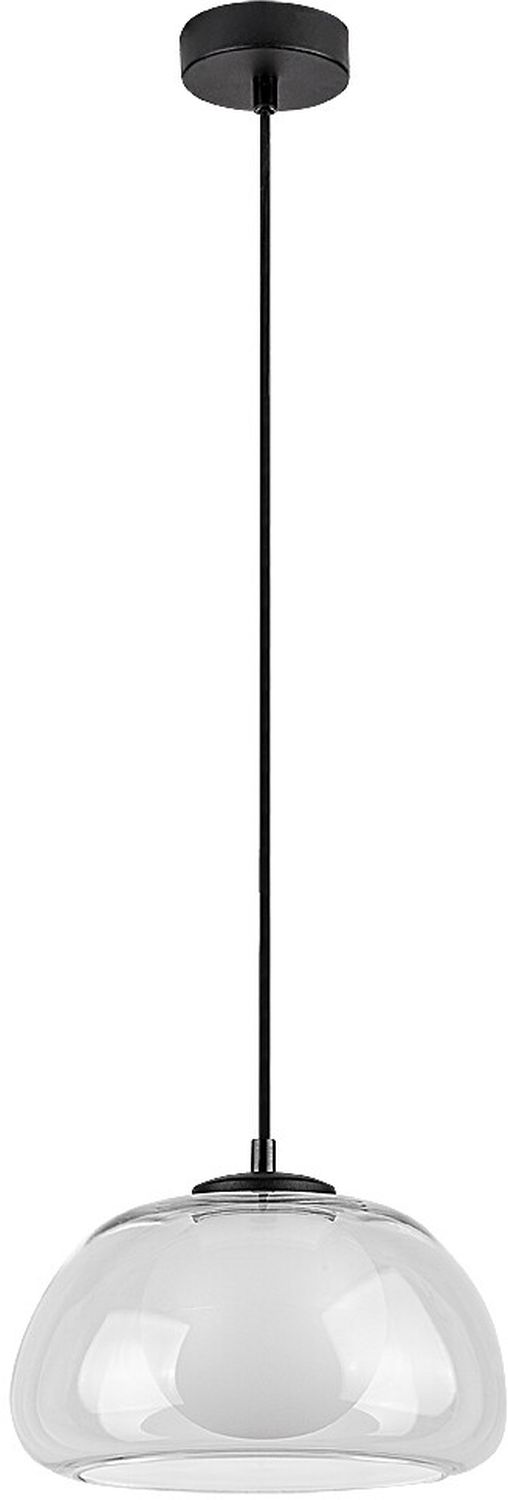 Rabalux Elowen függőlámpa 1x5 W fehér-fekete-átlátszó 72274