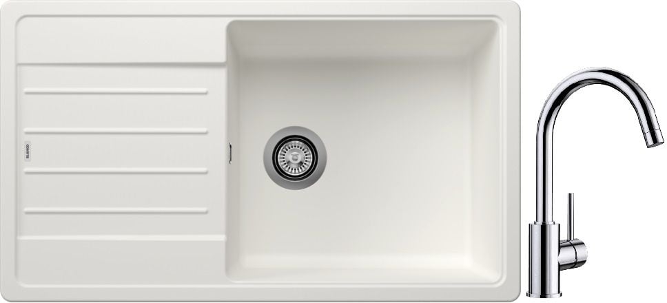 Készlet gránit mosogató Blanco Legra XL 6 S 523328, konyhai csaptelep Blanco Mida 517742