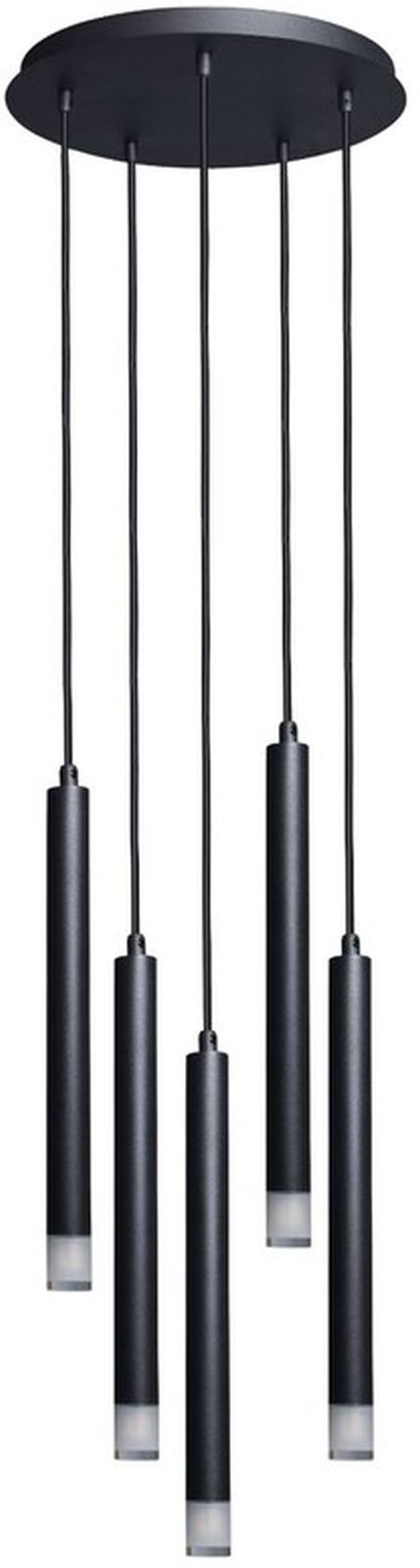 Rabalux Ramira függőlámpa 5x5 W fekete-átlátszó 72360