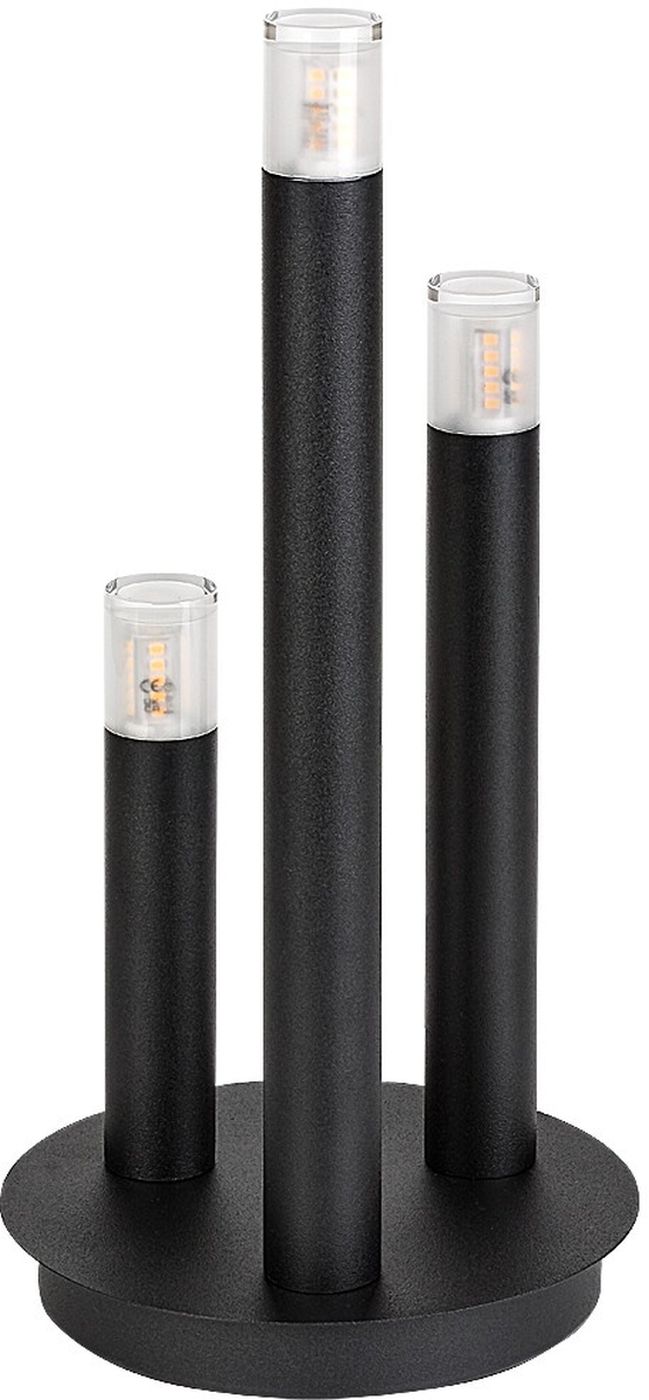 Rabalux Ramira asztali lámpa 3x5 W fekete-átlátszó 74365