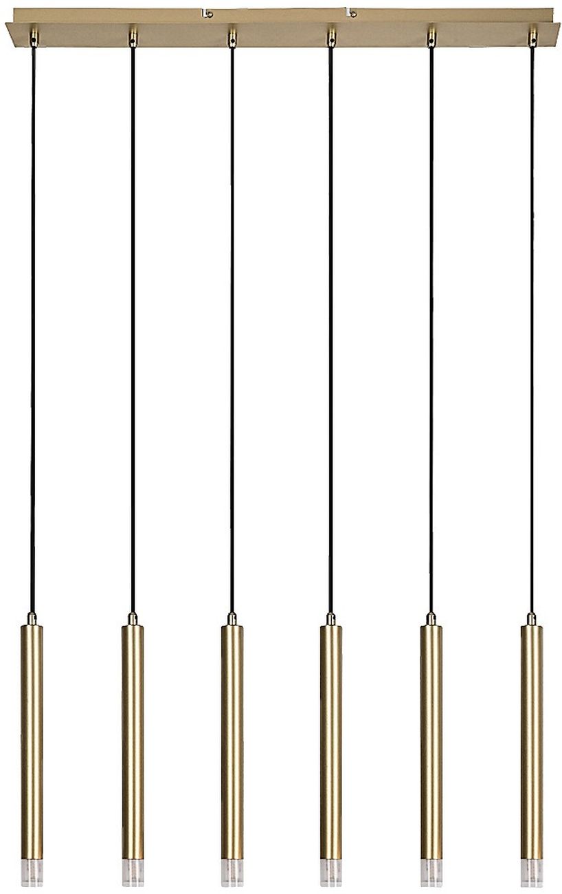 Rabalux Ramira függőlámpa 6x5 W átlátszó-arany 72363