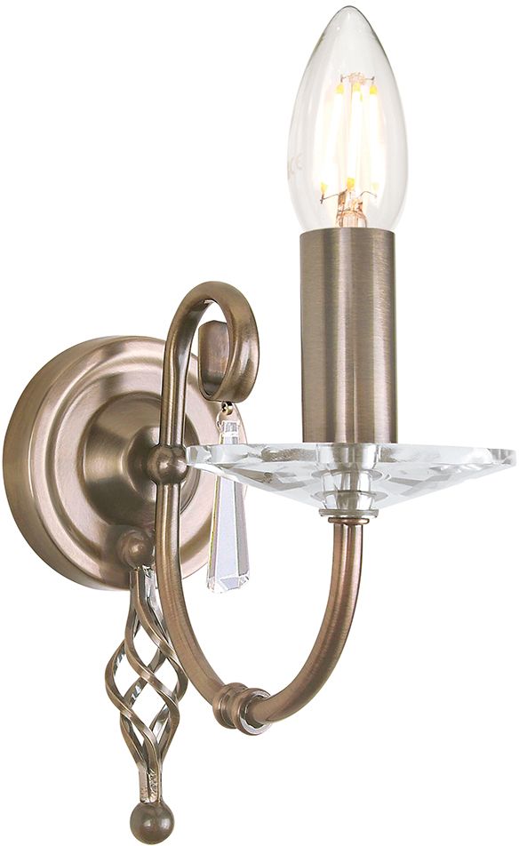 Elstead Lighting Aegean oldalfali lámpa 1x60 W sárgaréz AG1-AGED-BRASS