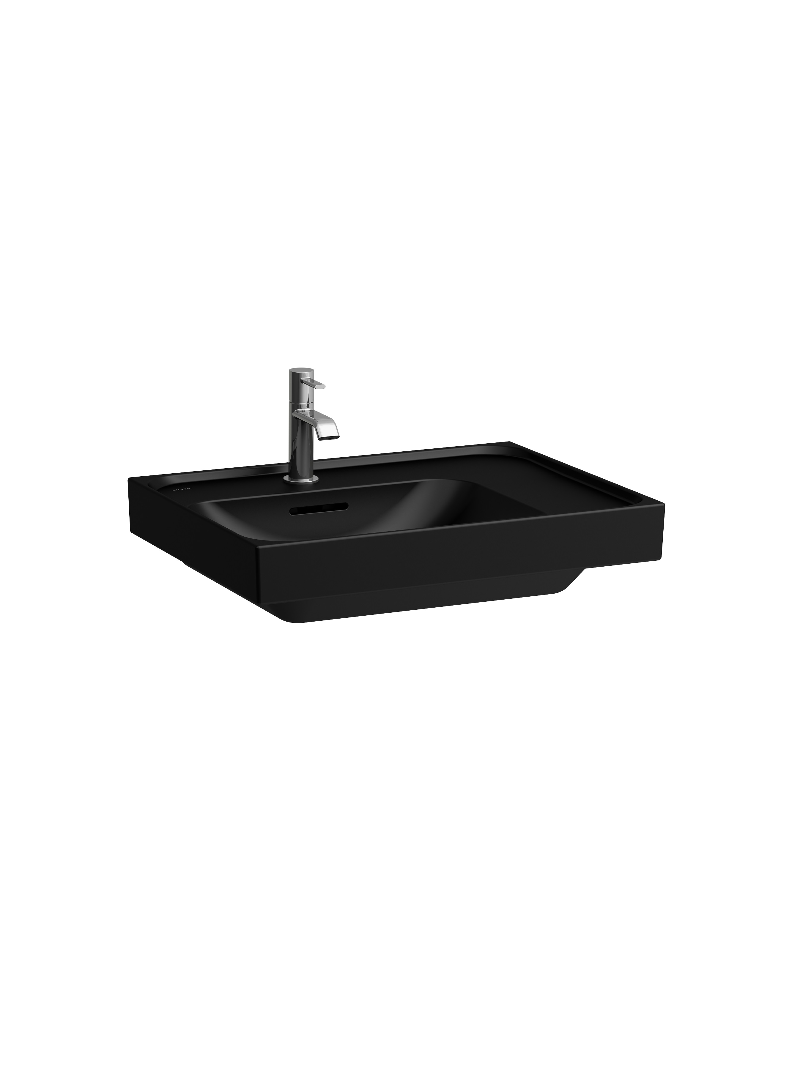 Laufen Meda mosdótál 60x46 cm négyszögletes beépíthető fekete H8171117161091