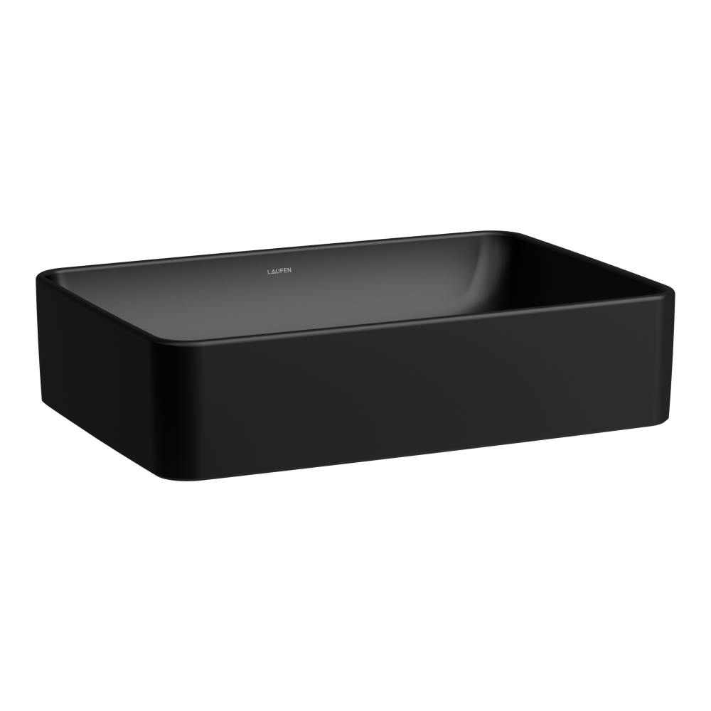 Laufen Savoy mosdótál 55x38 cm négyszögletes mosdótálak fekete H8169447161091
