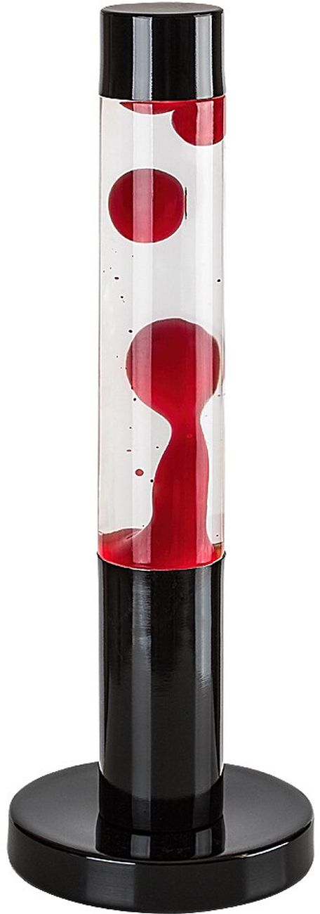 Rabalux Lavastic asztali lámpa 1x25 W fekete-átlátszó-piros 76028