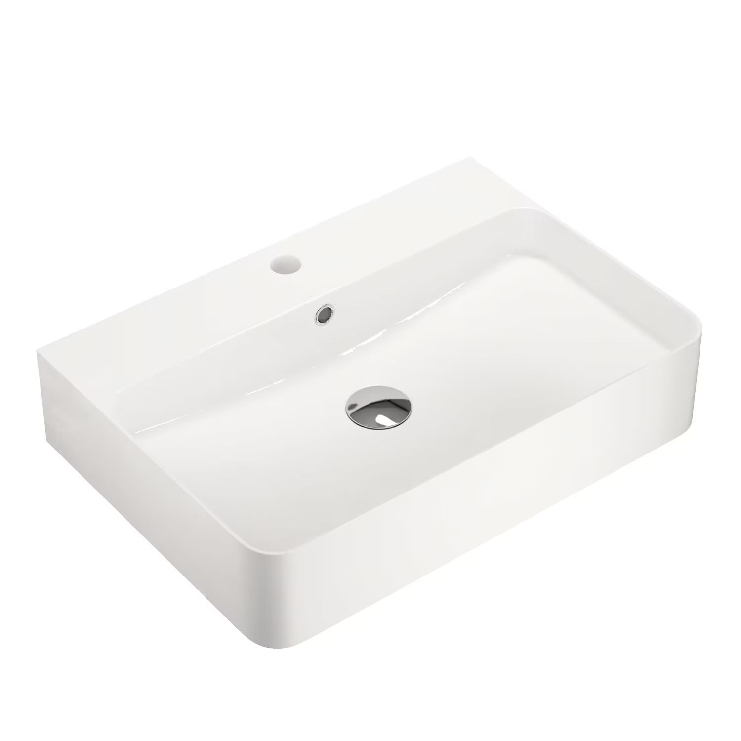 Kronenbach Cube mosdótál 60x42 cm négyszögletes mosdótálak fehér KB733400CU